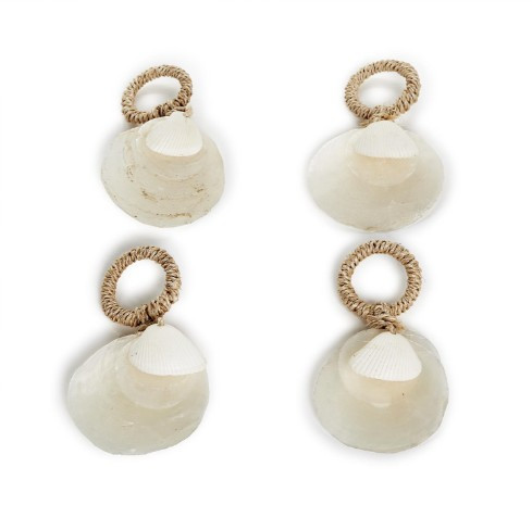 Two's Company Capiz Shell Napkin Rings - Thumbnail 3