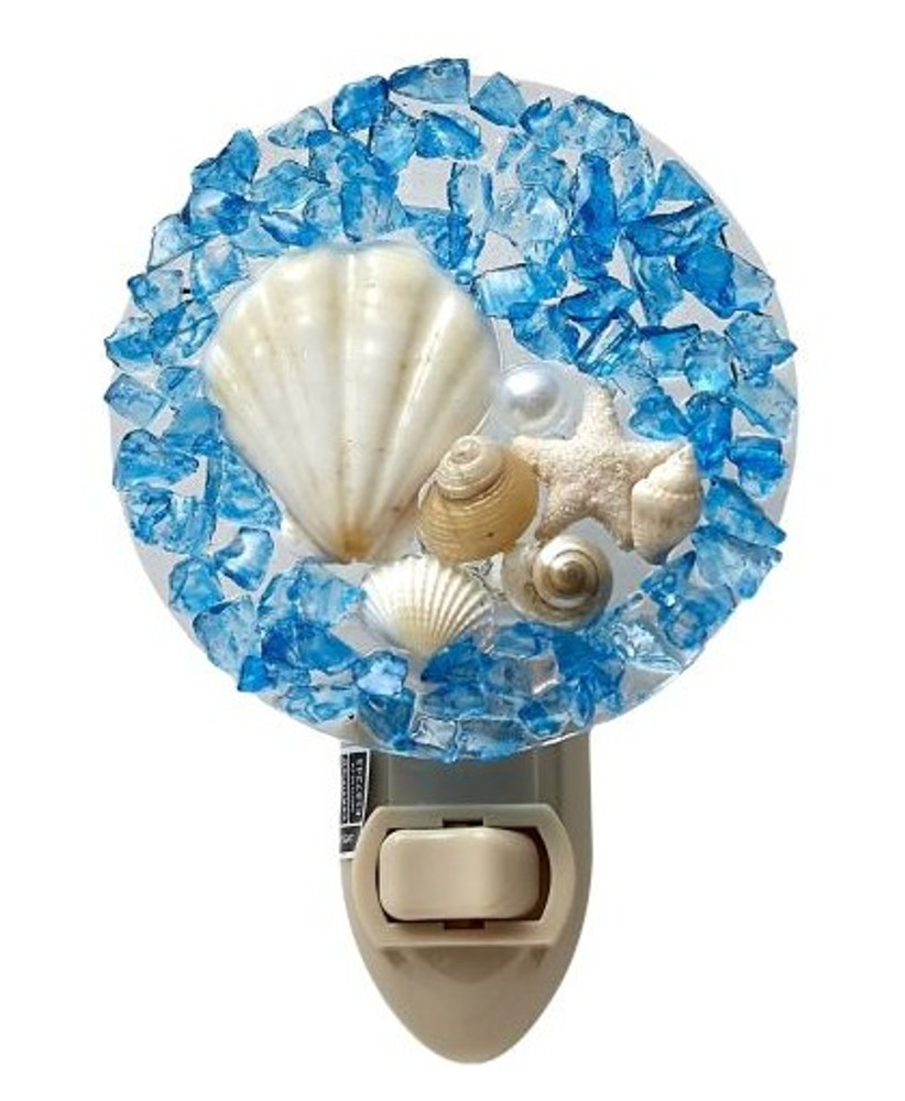 Round Blue Shells LED Nightlight | HSS852502