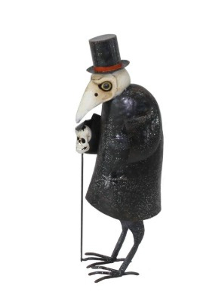  2 Foot Tall Iron Vulture Standing Figurine "Vesper" | 196220