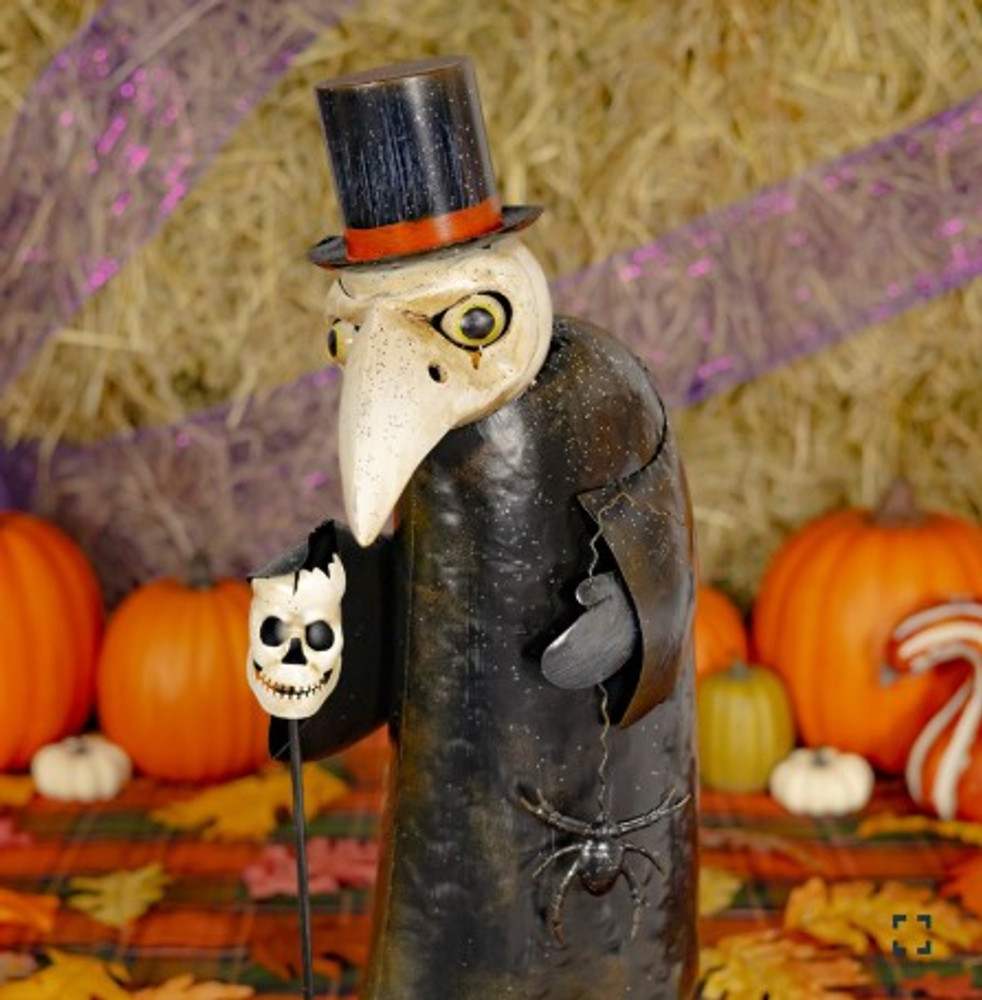 2 Foot Tall Iron Vulture Standing Figurine "Vesper" | 196220 