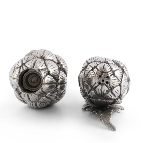 Artichoke Pepper Grinder and Salt Shaker Set | Vagabond House