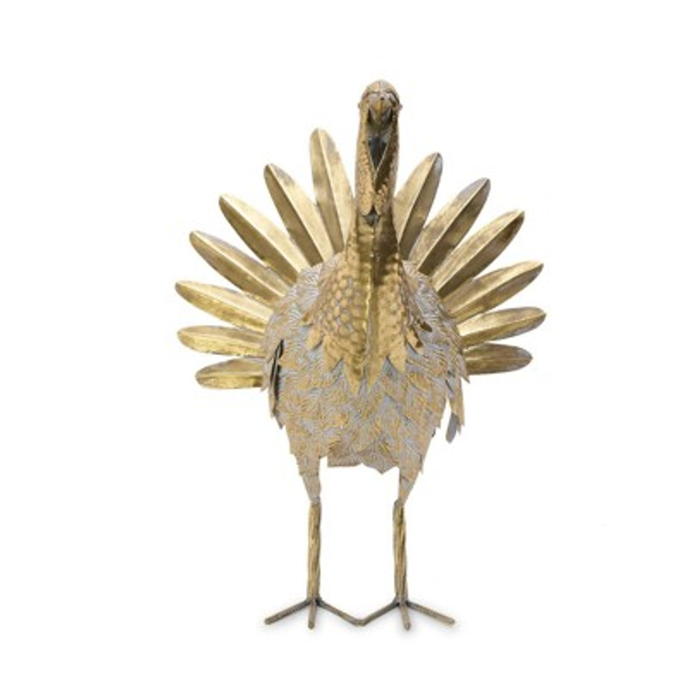 Hand Crafted Galvanized Metal Turkey | TC82549
