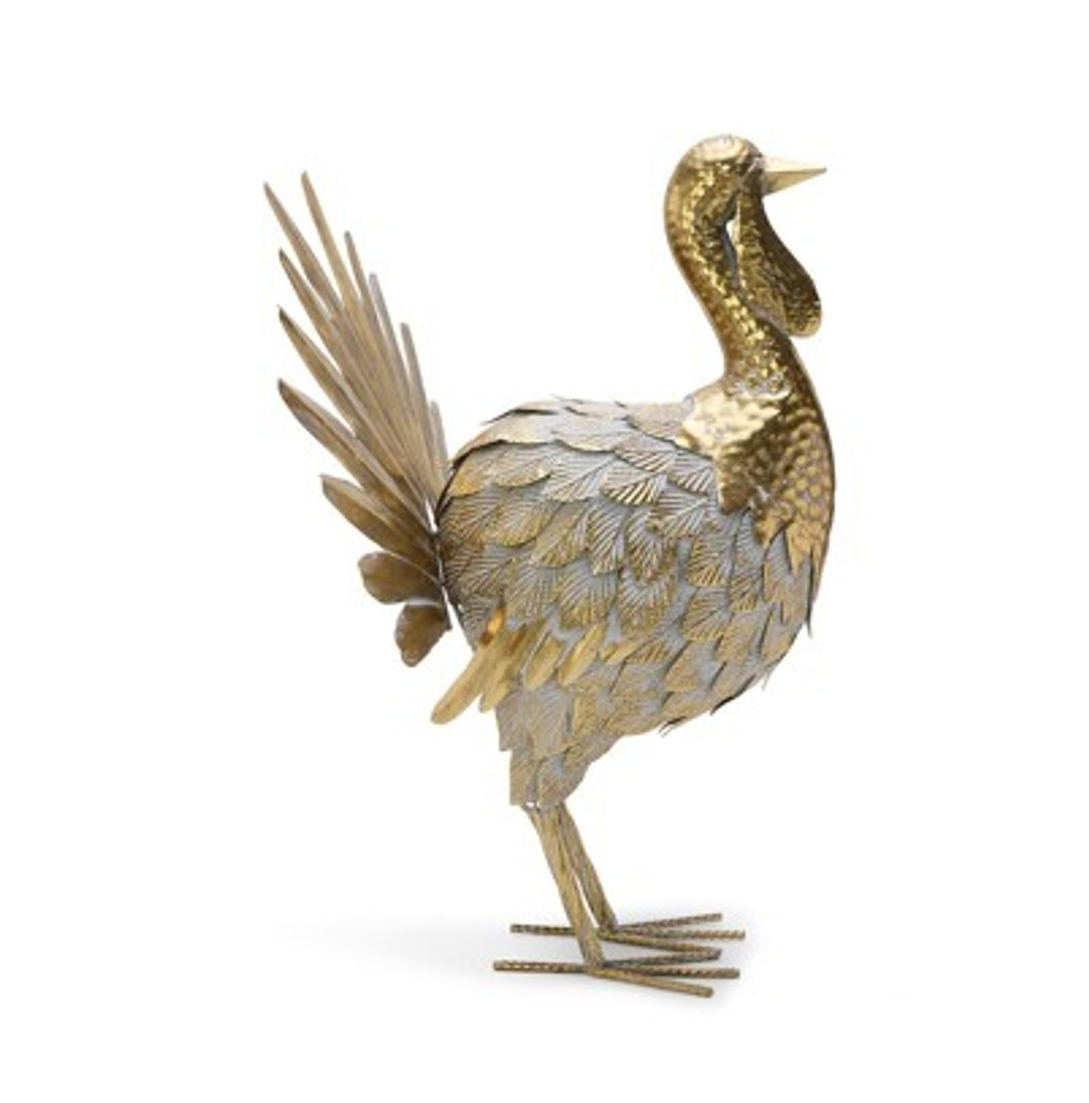 Hand Crafted Galvanized Metal Turkey 