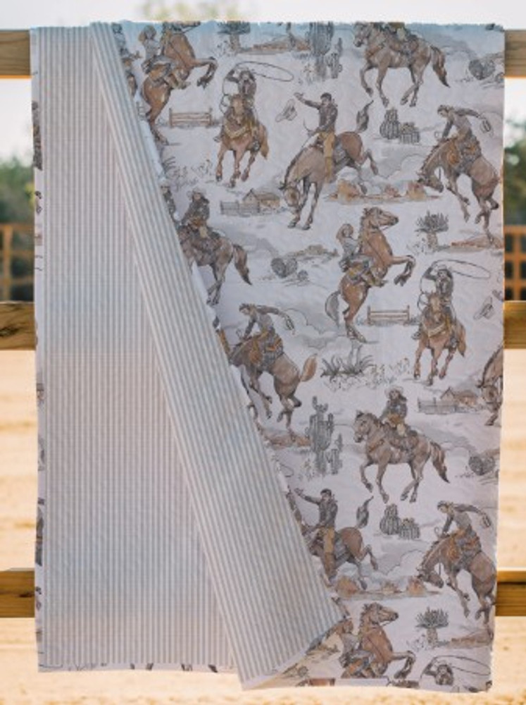 Handmade Birdie Neutral Western Quilt | IMHQD9571B