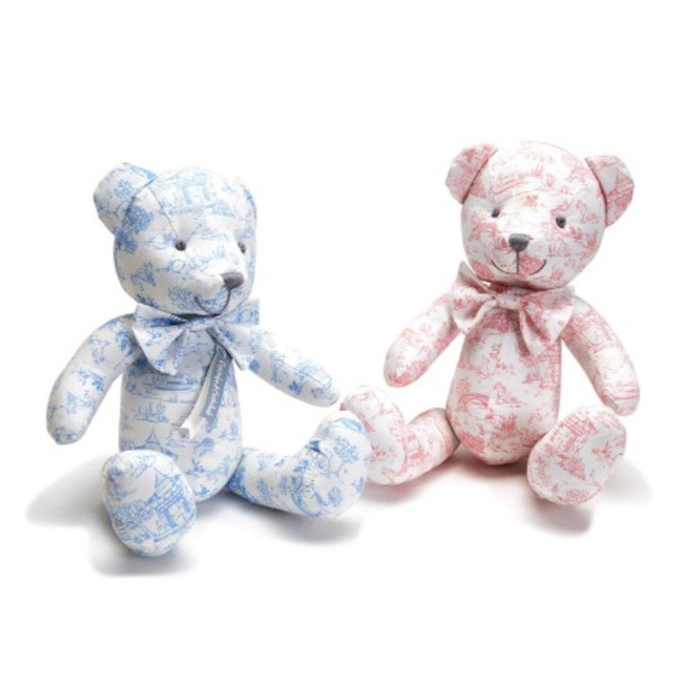 Toile Teddy Bear | TC44461