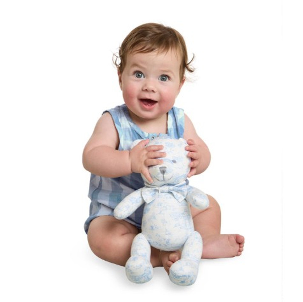 Toile Teddy Bear | TC44461
