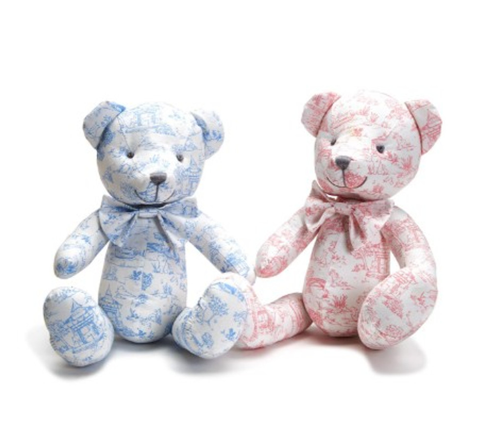 Toile Teddy Bear | TC44461