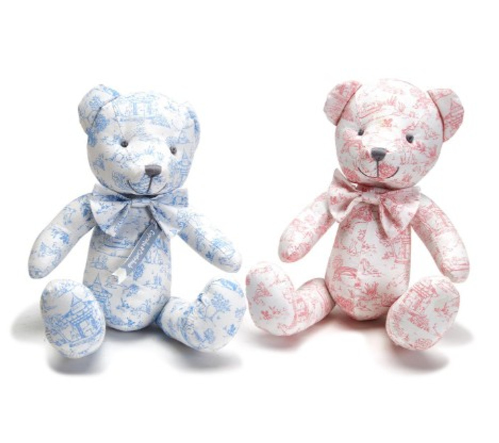 Toile Teddy Bear | TC44461