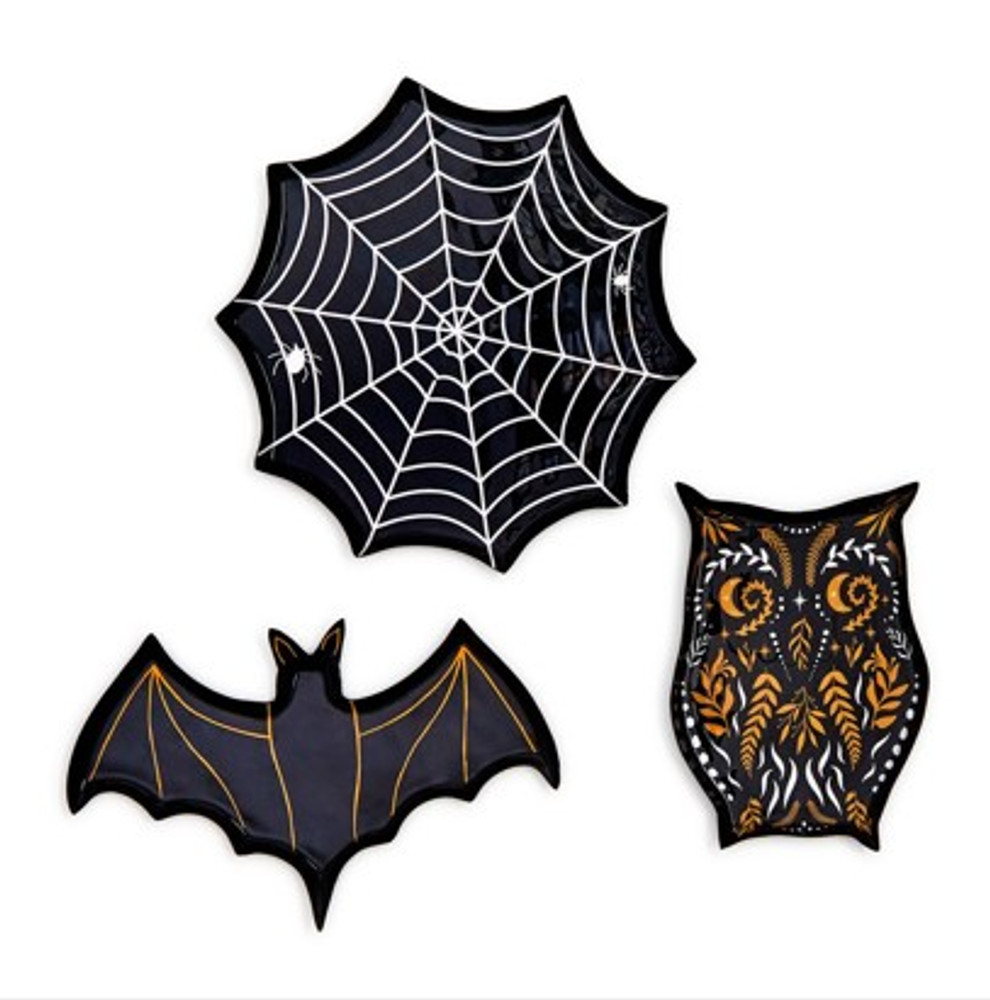 Hand Painted Enamel Halloween Plate | TC82557-20