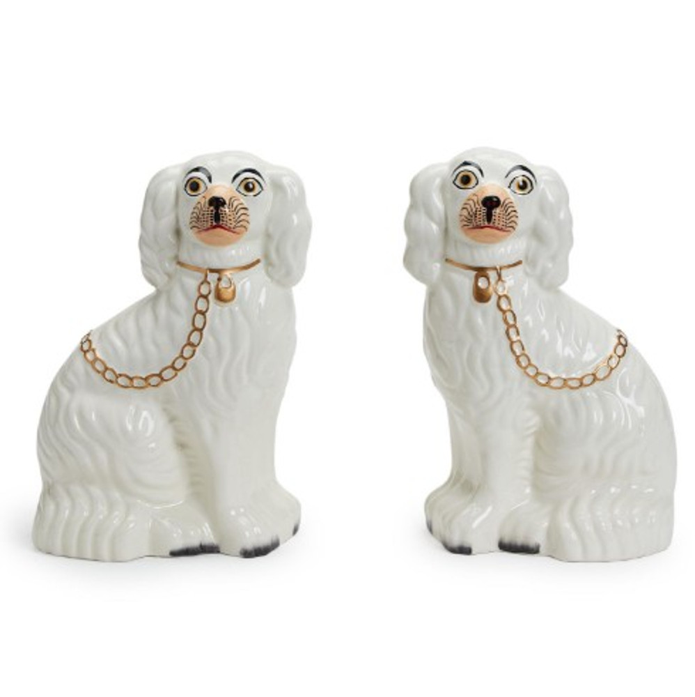 Pair of Hand Painted Staffordshire Dogs | TC54109