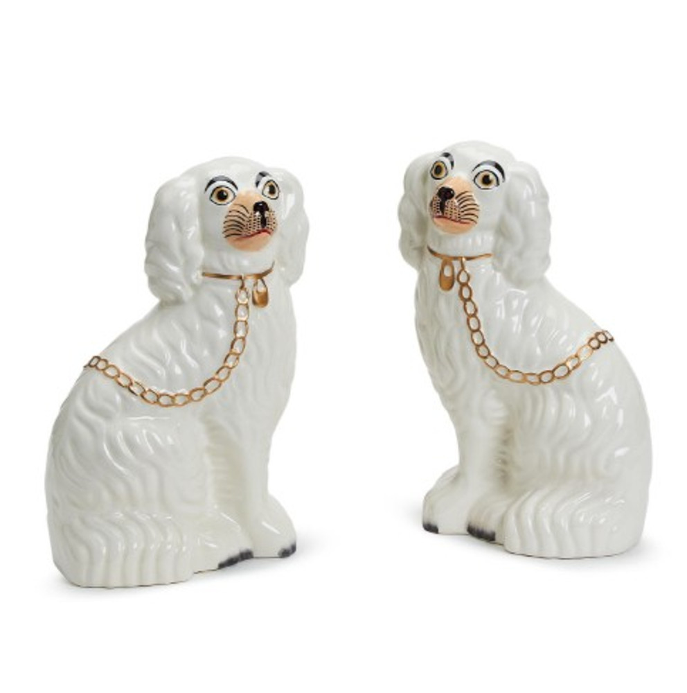 Pair of Hand Painted Staffordshire Dogs | TC54109