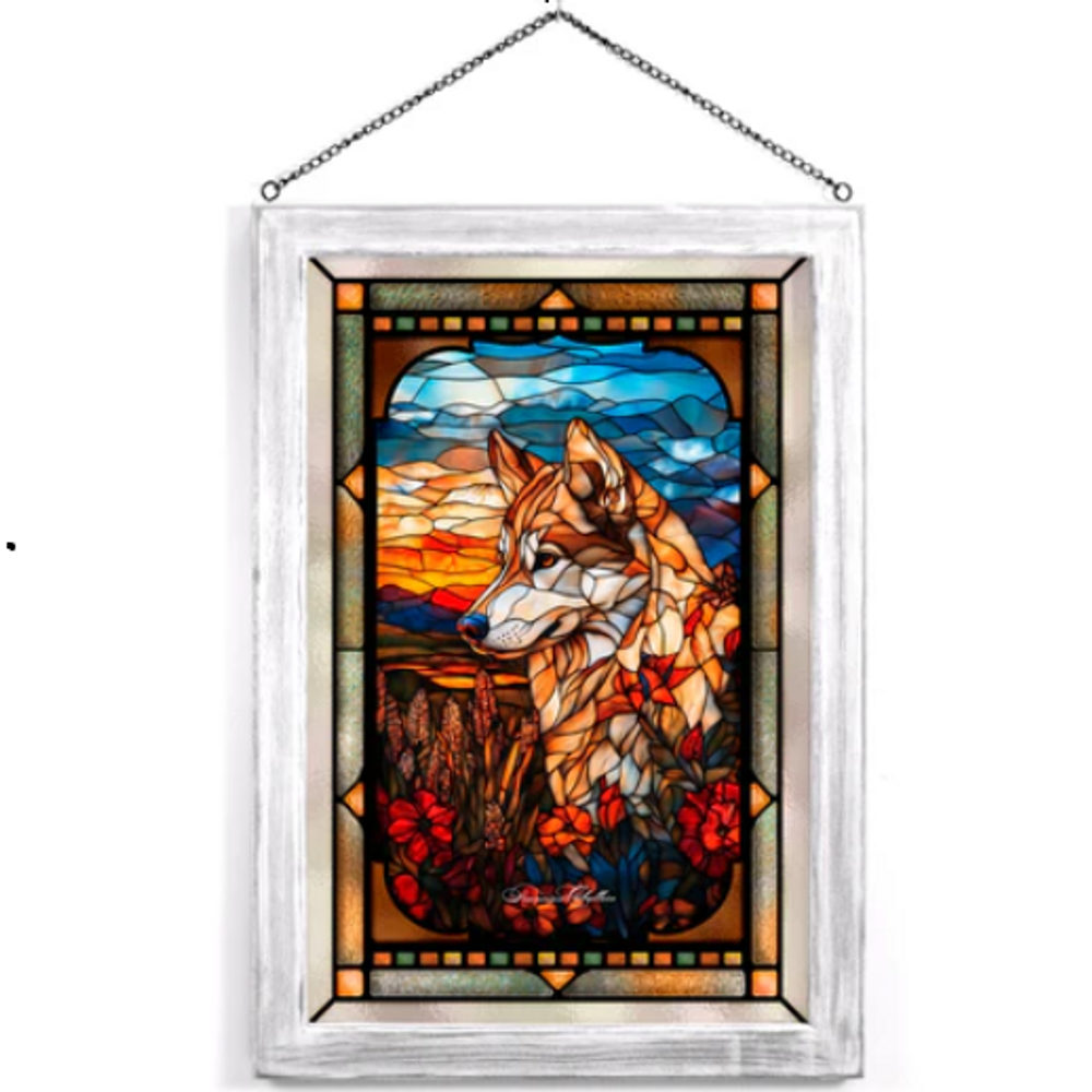 Siberian Husky Stained Glass Art | WWD193335