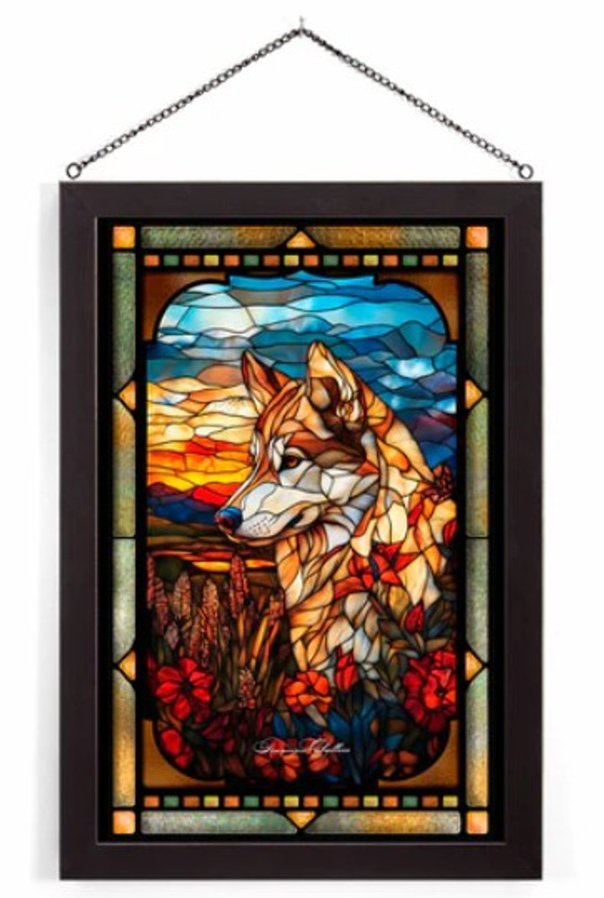 Siberian Husky Stained Glass Art | WWD193335