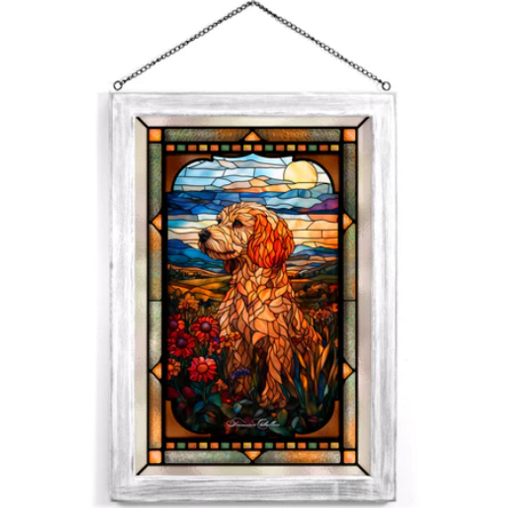 Poodle Stained Glass Art | WWD193327