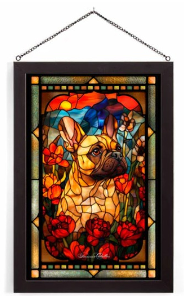 French Bulldog Stained Glass Art (WWD193319