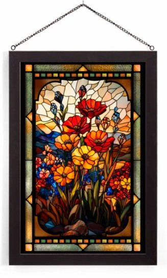 Flower Stained Glass Art 