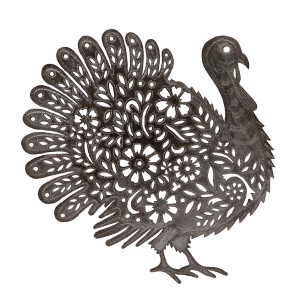 Turkey Recycled Steel Drum Wall Art | Le Primitif