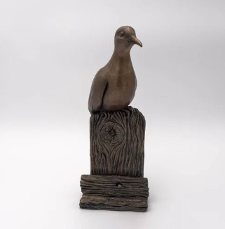 Hand Sculpted Mourning Dove Sculpture | BRWMOURNDOVE