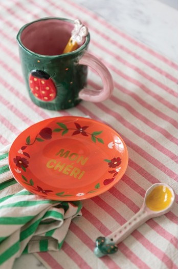 Ladybug Stoneware Mug | HM0258A - LB