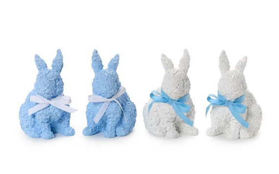 Hydrangea Floral Bunny with Bow | TC82782