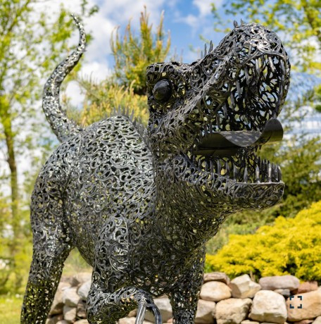 7.3 Foot Tall Giant Metal Tyrannosaurus Rex Garden Statue | ZLIZR220916
