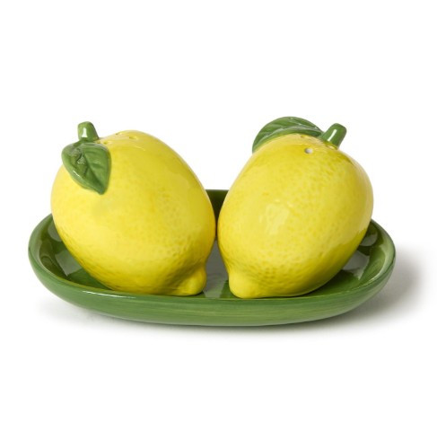 Lemon Grove Salt and Pepper Shaker Set on Tray in Gift Box | TC55454