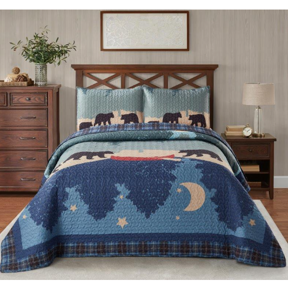 Bear Quilt Set "Evening Stroll" | DUKDQ23250