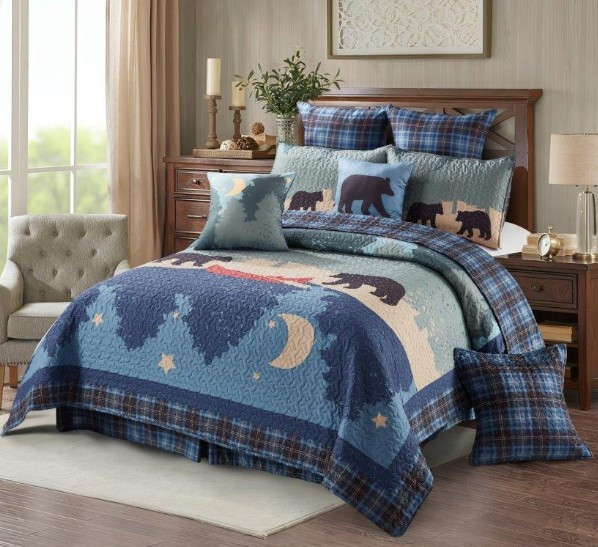 Bear Quilt Set "Evening Stroll" | DUKDQ23250