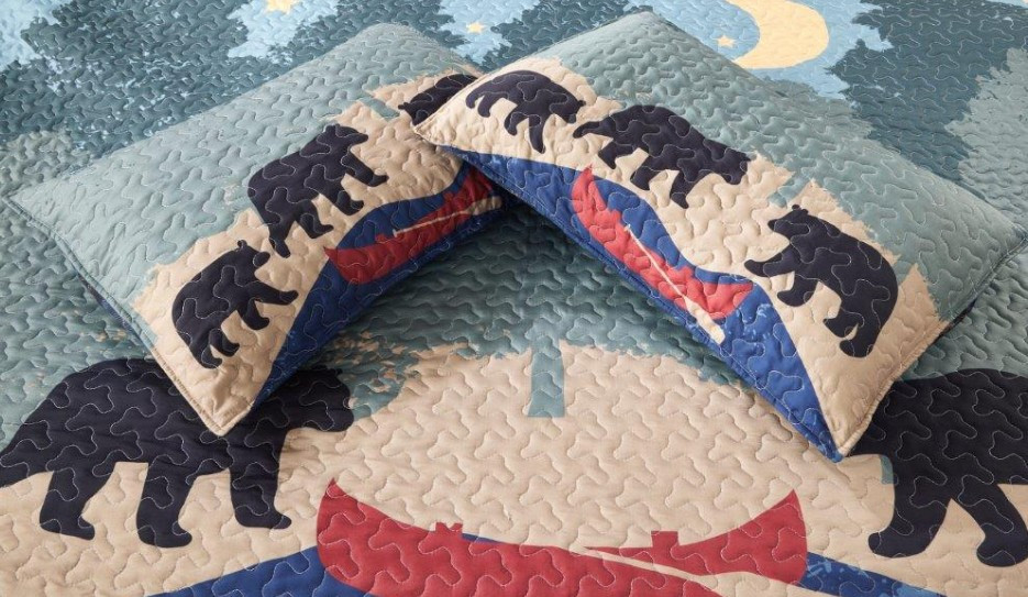 Bear Quilt Set "Evening Stroll" | DUKDQ23250