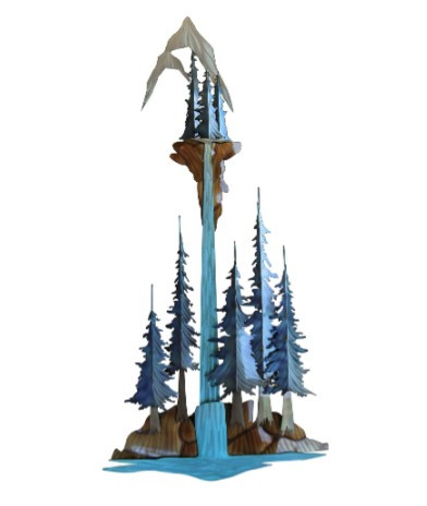 Waterfall Copper Wall Art | TIMM250