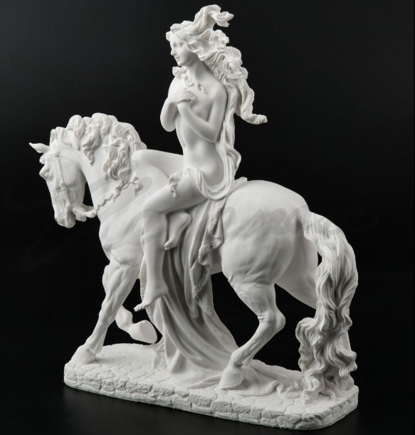 Horse with Lady Sculpture "Lady Godiva" | USIWU74543BA