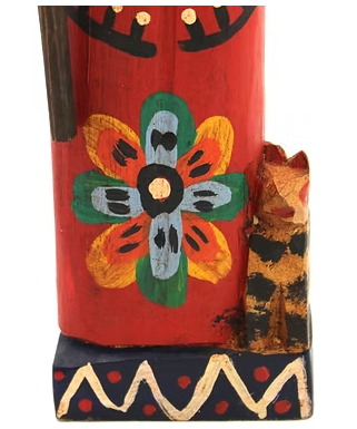 Hand Carved 15 inch Guatemalan Wooden Saint John Figure | MCHAC-WFM-2505