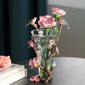 Birds and Bloom Bud Vase | SPI35762