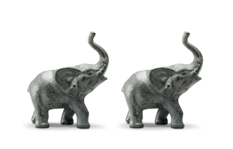 Set of 2 Elephant Tabletop Sculptures | SPI64047