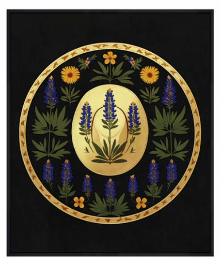Bluebonnet Brimmer Gallery Wrapped Canvas | WWD180481