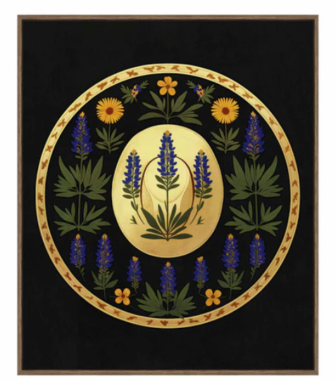 Bluebonnet Brimmer Gallery Wrapped Canvas | WWD180481