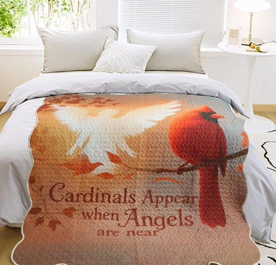 Angels Are Near Quilted Throw Blanket | DUKDQT25132
