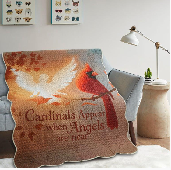 Angels Are Near Quilted Throw Blanket | DUKDQT25132