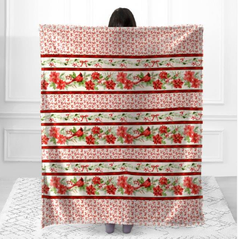 Cardinal Season Ultra Plush Faux-Mink Blanket | DUKDBF25154