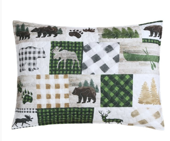 Bear Wilderness Patch Quilt Set | DUKDQ25170