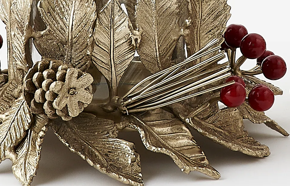 Woodland Berry Hurricane Glass Candleholder | OHDSI1556 - Woodland Berry