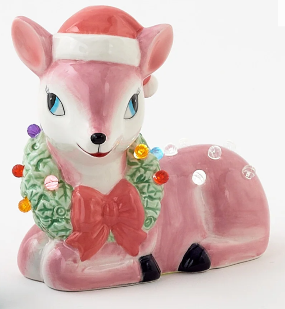 Lighted Vintage Style Reindeer with Timer | OHDTA0099