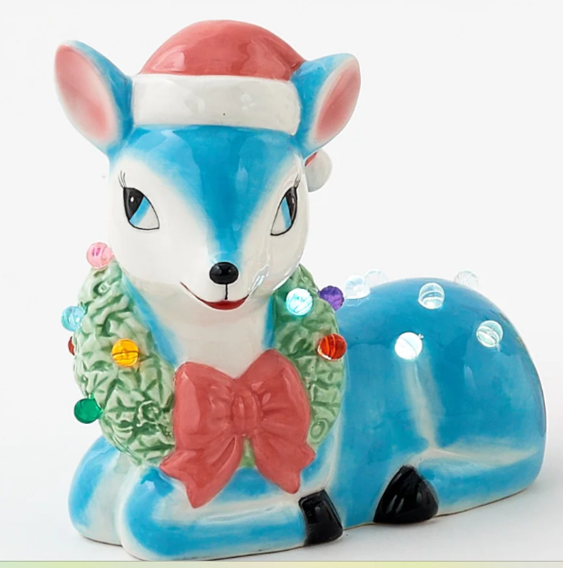 Lighted Vintage Style Reindeer with Timer | OHDTA0099