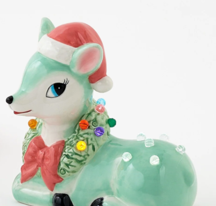 Lighted Vintage Style Reindeer with Timer | OHDTA0099