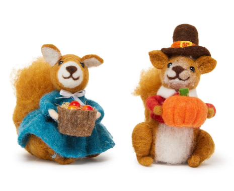 Hand Crafted Felt Harvest Friends Figures | TC82854