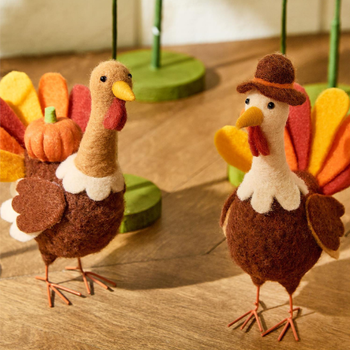 Hand Crafted Felt Harvest Friends Figures | TC82854
