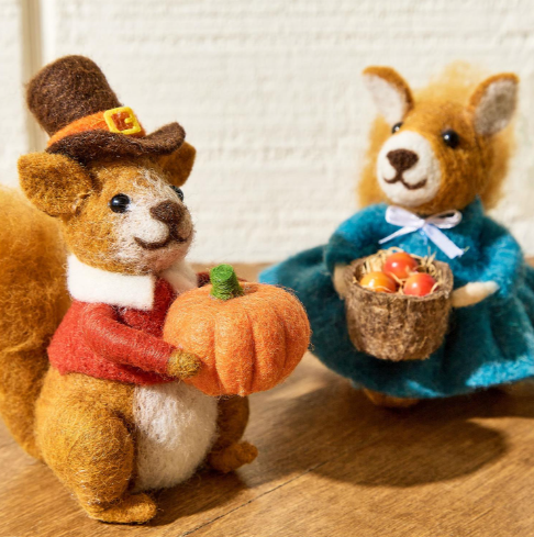 Hand Crafted Felt Harvest Friends Figures | TC82854