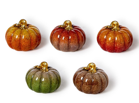 Set of 5 Pumpkin Tabletop Sculptures | TC82846