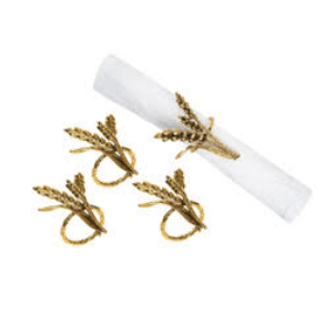 Harvest Wheat Napkin Ring Set of Four | GIIC47029186