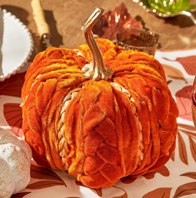 Braided Velvet Pumpkin | TC82848-20